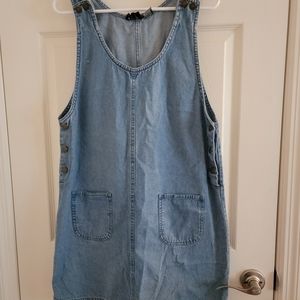 90s denim jumper dress